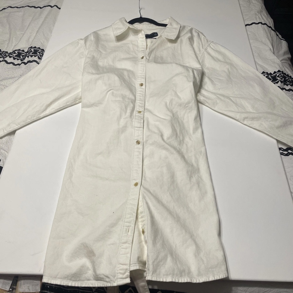 ASOS White Long Sleeve Dress